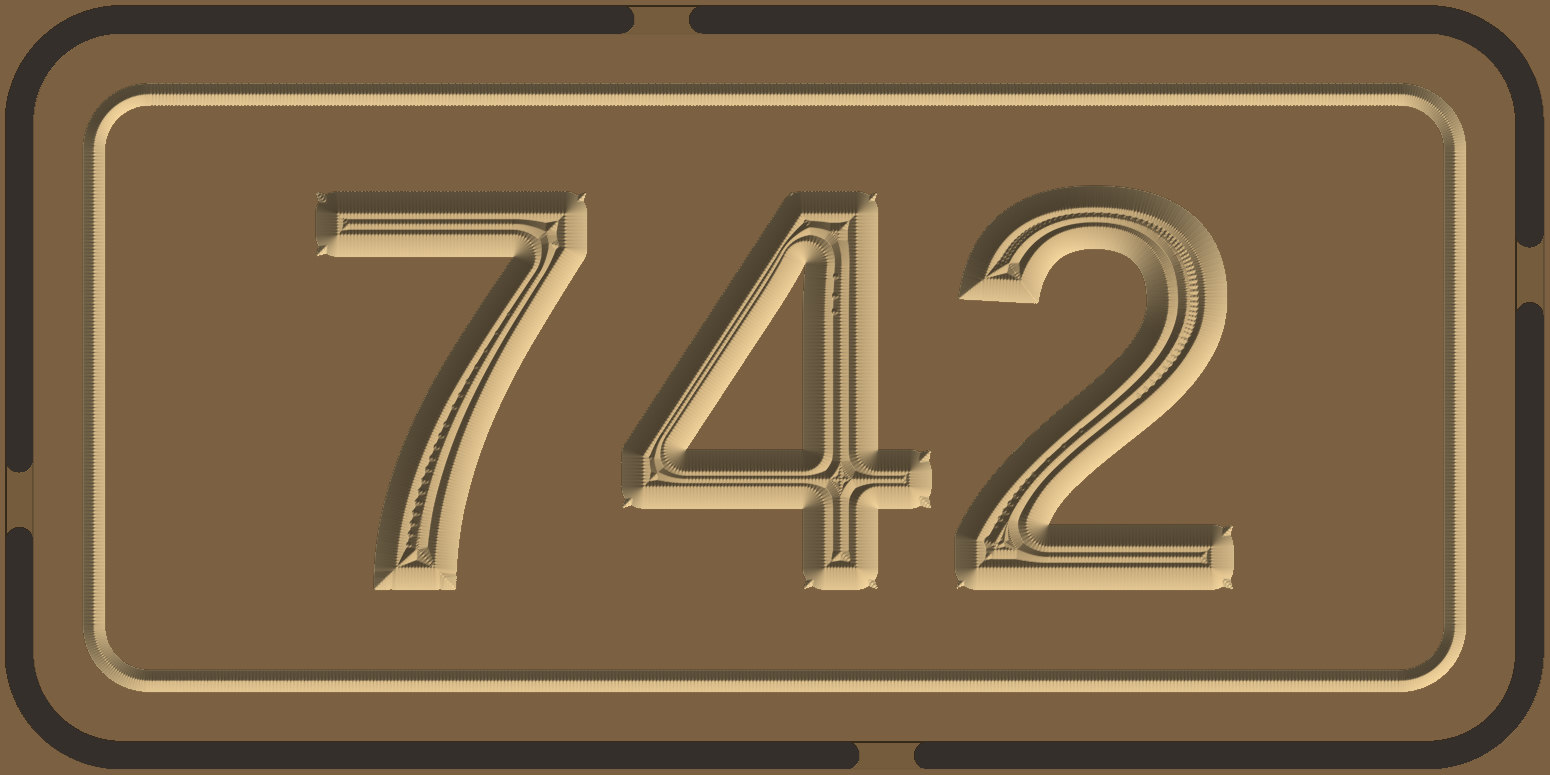 House number sign