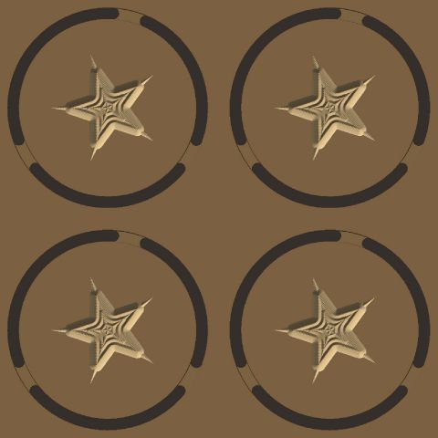 Star coasters (set of 4)