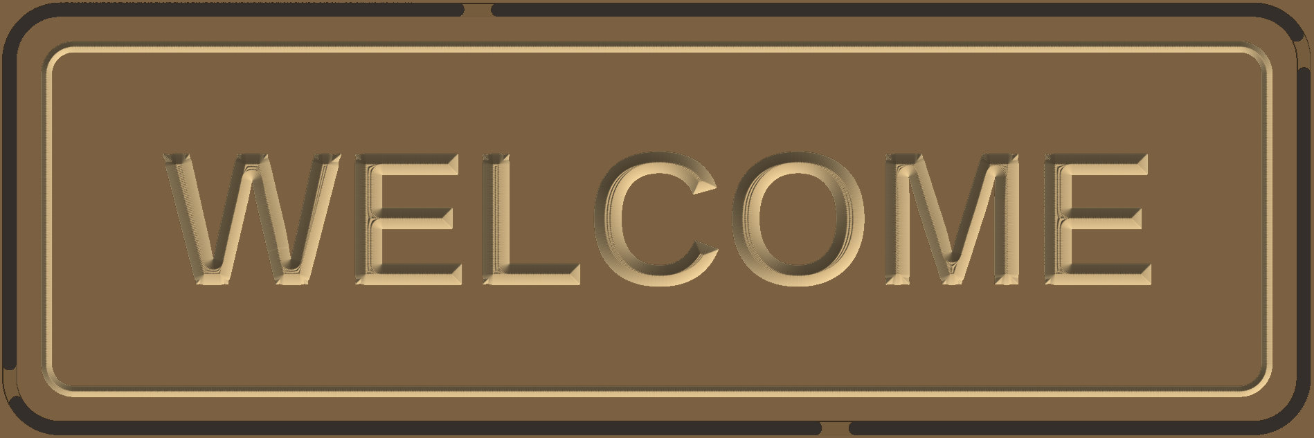 Welcome sign (24 × 8 in)