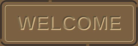 Welcome sign (24 × 8 in)